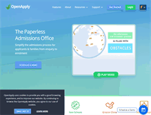 Tablet Screenshot of openapply.com